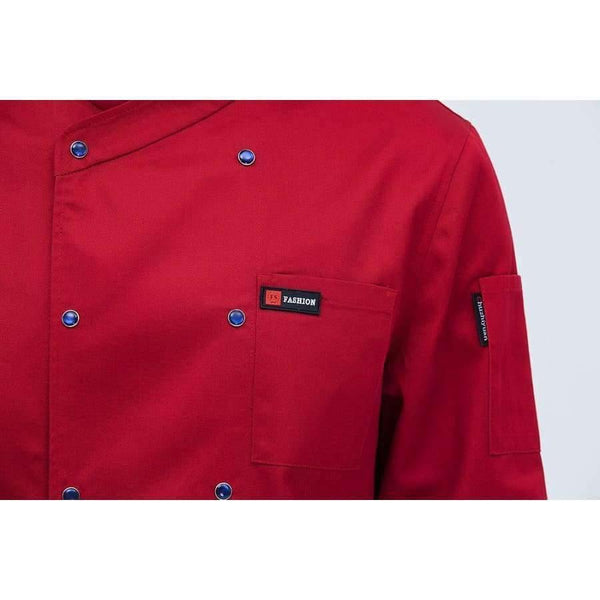 Planet Gates Coat1 / One Size Black Long Sleeve Master Cook Work Uniforms Restaurant Hotel BBQ Kitchen High Quality Workwear Clothing Food Service Chef Tops
