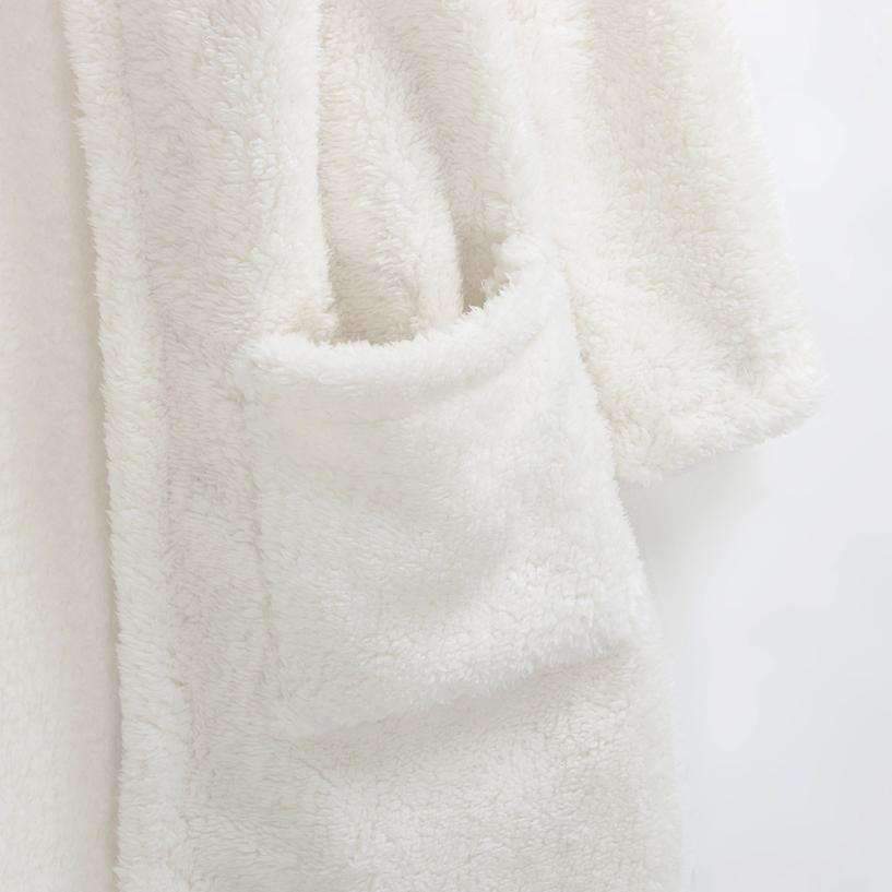 Planet Gates White / L / China Coats Jackets Lambswool Hoodie Knit Cardigan Sweaters Outerwear With Pocket coats and jackets women 2018JUL30