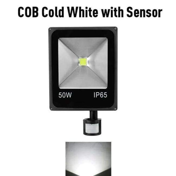 Planet Gates COB Cold With Sensor / AC 220V 20W Led Flood Light Outdoor Spotlight Floodlight 10W 20W 30W 50W Wall Washer Lamp Reflector IP65 Waterproof Garden 220V RGB Lighting