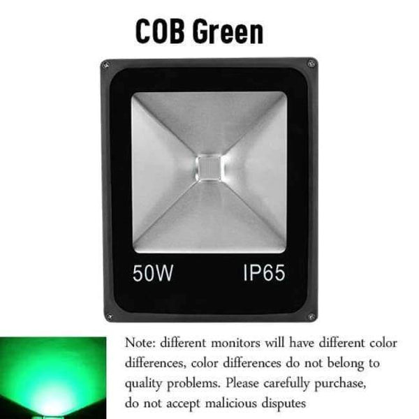 Planet Gates COB Green / AC 220V 10W Led Flood Light Outdoor Spotlight Floodlight 10W 20W 30W 50W Wall Washer Lamp Reflector IP65 Waterproof Garden 220V RGB Lighting