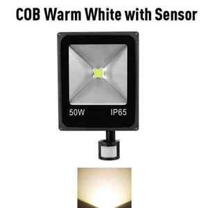 Planet Gates COB Warm With Sensor / AC 220V 10W Led Flood Light Outdoor Spotlight Floodlight 10W 20W 30W 50W Wall Washer Lamp Reflector IP65 Waterproof Garden 220V RGB Lighting