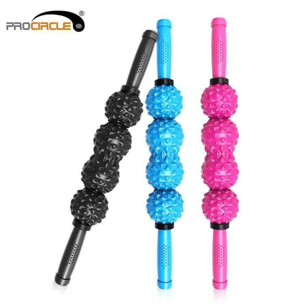 Planet Gates Cobblestone Fitness Ball Massage Stick Roller Legs and Back Recovery Sore and Tight Muscles