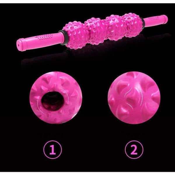 Planet Gates Cobblestone Fitness Ball Massage Stick Roller Legs and Back Recovery Sore and Tight Muscles