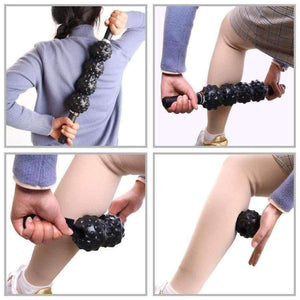 Planet Gates Cobblestone Fitness Ball Massage Stick Roller Legs and Back Recovery Sore and Tight Muscles