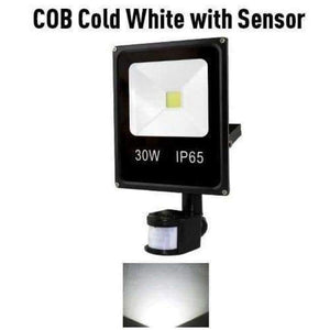 Planet Gates COBWhite with Sensor / 20W AC220V Flood Light Outdoor Lamp Led Spotlight Reflector Sensor Floodlight RGB 10W 20W 30W 50W Waterproof Garden 12V 220V 110V Lighting