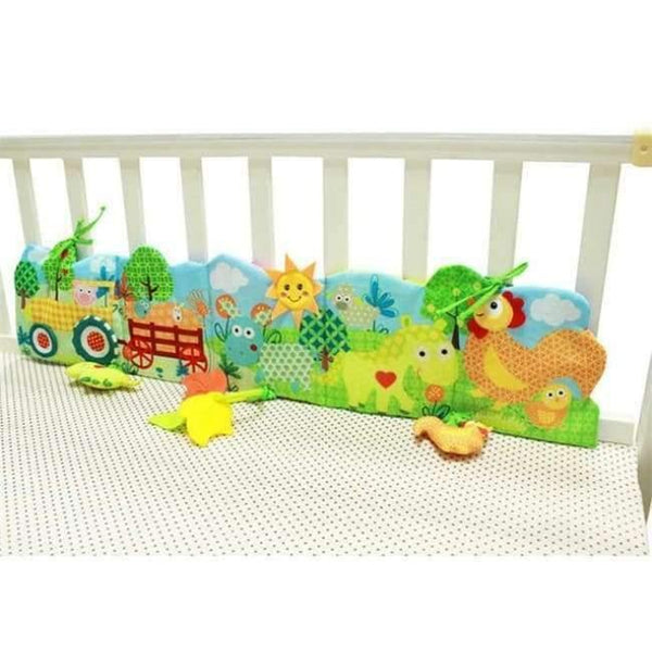 Planet Gates Cock Baby Toys Soft Animal Cloth Books For Newborns 0-12 Months Infant Development Rustle Sound Educational Stroller Rattles Toy Bed