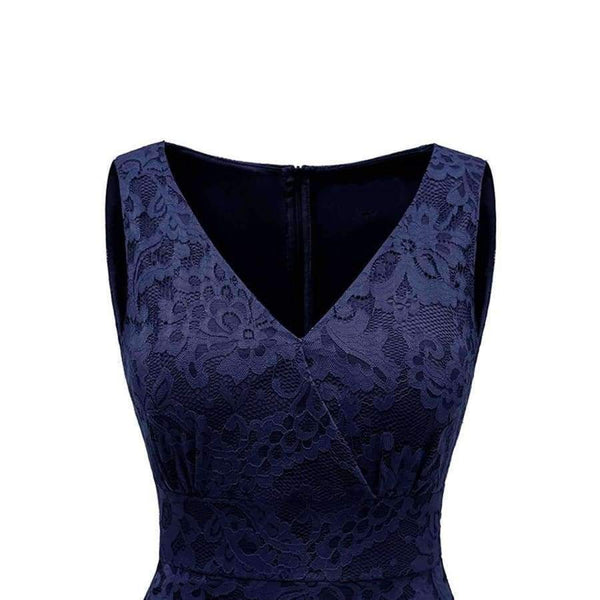 Planet Gates Cocktail Dresses Lace Short Front Long Back Dresses Elegant High Low V-Neckline 2018  Sexy Women Special Occasion Dress