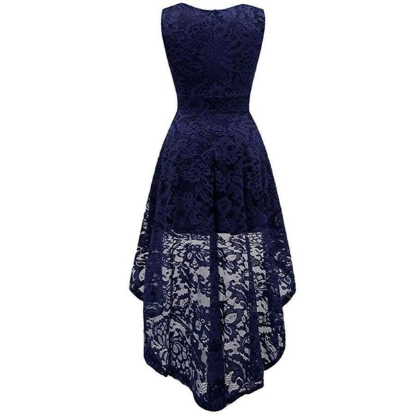 Planet Gates Cocktail Dresses Lace Short Front Long Back Dresses Elegant High Low V-Neckline 2018  Sexy Women Special Occasion Dress