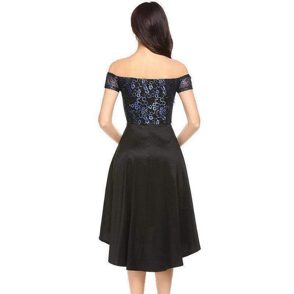 Planet Gates Cocktail Dresses Unique High/Low Embroidery Lace Short Party Gown CG00718 Vintage Knee Length vestido coctel