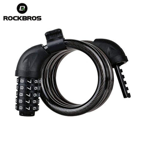 Planet Gates Code Lock Black Bicycle Lock Code Key Locks Bike Cycling Password Combination Security Steel Wire Locks Bicycle Accessories Multicolor