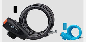 Planet Gates Code Lock Black Bicycle Lock Code Key Locks Bike Cycling Password Combination Security Steel Wire Locks Bicycle Accessories Multicolor