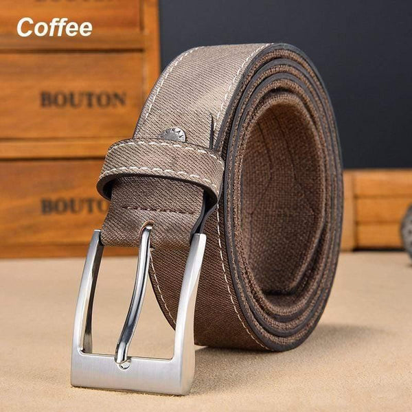 Denim Belt For Jeans Men Casual Canvas Designer Belts High Quality 3.5 CM Width Patchwork Strap Drop Shipping