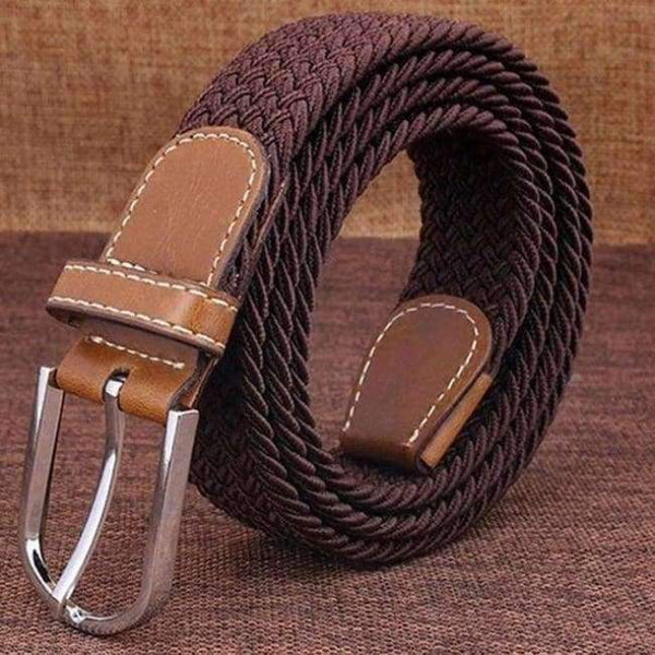 Planet Gates coffee / 105cm 25to32Incn 2018 off white Waist Belt Canvas Stretch Braided Elastic Stretch Woven Leather Belt Hot Metal Stretch Belt For Men and woman B15