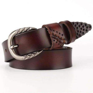 Planet Gates coffee / 105cm GEERSIDAN New genuine leather pin buckle Women's belt Casual Fashion cowskin waistband belt for women high quality female girdle