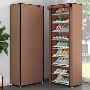 Planet Gates Coffee 10L / China Simple Multi-Layer Shoe Rack Oxford Cloth Galvanized Tube Assembled Storage Cabinet Dorm Shoes Shelf Closet for Home Furniture