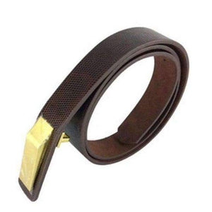 Planet Gates coffee / 110cm 2017 new Korean version of the simple simple rectangular metal PU leather women's thin belt leisure needle buckle belt female