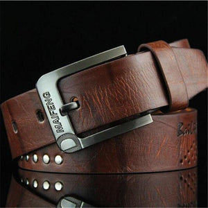 Men's Rivet Belt Fashion Trousers Pin Buckle Belt Wild Retro Strap Male New Luxury Belt Cummerbunds Ceinture Homme