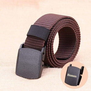 Tactical Belt Men Nylon Army Belts Adjustable Outdoor Travel Waist Belt Army Plastic Buckle Belt For Trousers 120cm 130cm