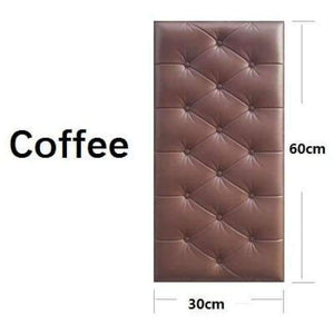 Planet Gates Coffee / 1PCS 3D Faux Leather PE Foam Waterproof Self Adhesive Wallpaper For Living Room Bedroom Kids Room Nursery Home Decor 3D Wall Paper