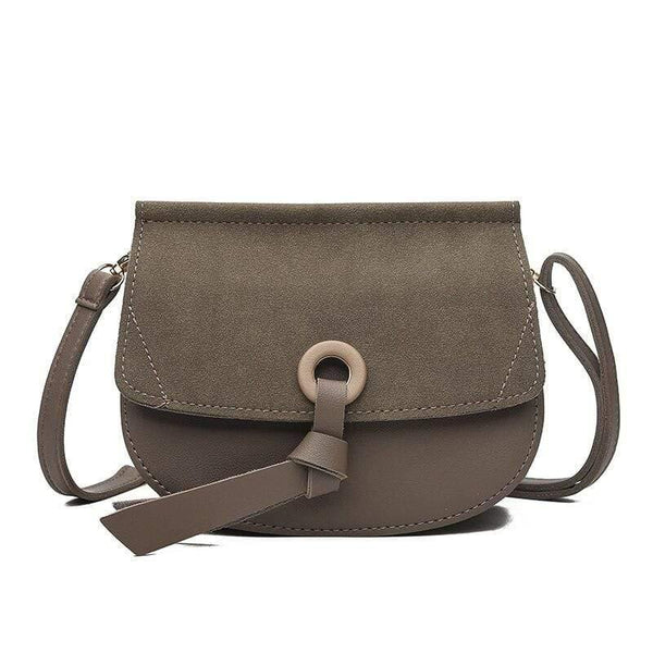 Shoulder Bag New High Quality Leather Fashion Small Scrub Flap Pocket Crossbody Coin Phone Bag