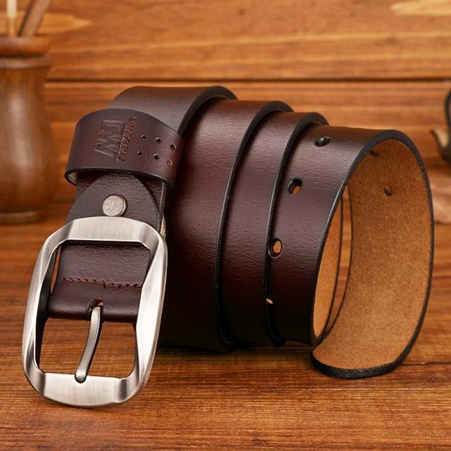 Planet Gates black 3 / 120cm less 35to37 ln Quality Genuine Leather Luxury Strap Male Belts For Men Jeans Casual Belt Pin Buckle