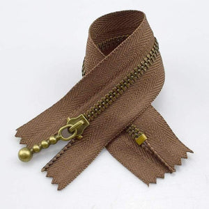 Planet Gates coffee / 3# / 15cm 10pc Meetee Metal Zippers 15/20/30/40cm 3# Close-end Zip Bronze For DIY Sewing Bags Jeans Shoes Clothing Tailor Craft Acessories