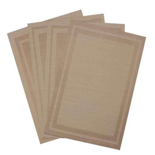 Planet Gates Coffee 4 PVC Vinyl Placemats for Dining Table Runner Linens place mat in Kitchen Accessories Cup Wine mat coaster pad in Stock