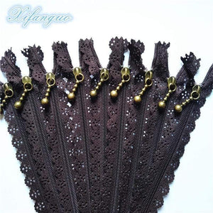 Planet Gates Coffee / 5pcs / 25cm 5/10pcs 25cm 10 Inch DIY 3# Nylon Coil Flower Zipper For DIY Sewing Tailor Handicraft Bed Bag (20 Colors) #