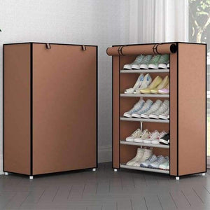 Simple Multi-Layer Shoe Rack Oxford Cloth Galvanized Tube Assembled Storage Cabinet Dorm Shoes Shelf Closet for Home Furniture