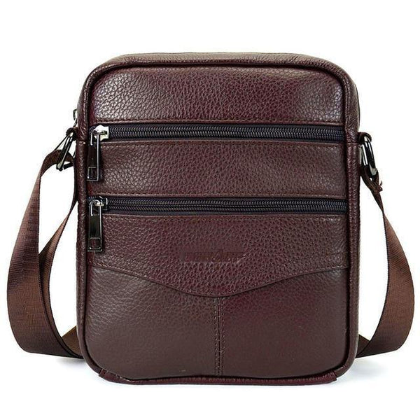 Planet Gates Coffee A Genuine Leather Men Bag Casual Business Leather Mens Messenger Bag Vintage Men's Crossbody Bag bolsas male