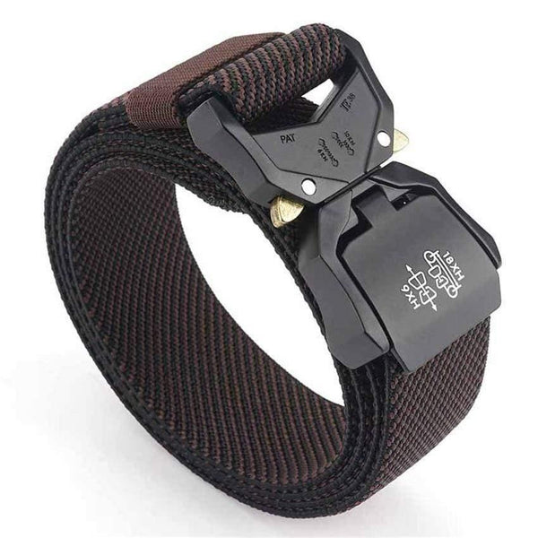 Jeans Belt For Men Aluminum Alloy Pluggable Buckle Training Tactical Belts Comfortable High Quality Male Belt Hunting