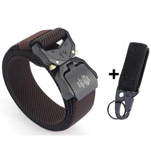 Jeans Belt For Men Aluminum Alloy Pluggable Buckle Training Tactical Belts Comfortable High Quality Male Belt Hunting