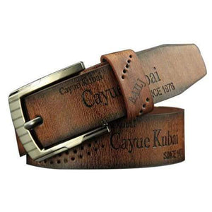 Belt Waist Leather Man Belts Hot Men Casual Faux Leather Hollow Waistband Waist Belt Business Gift