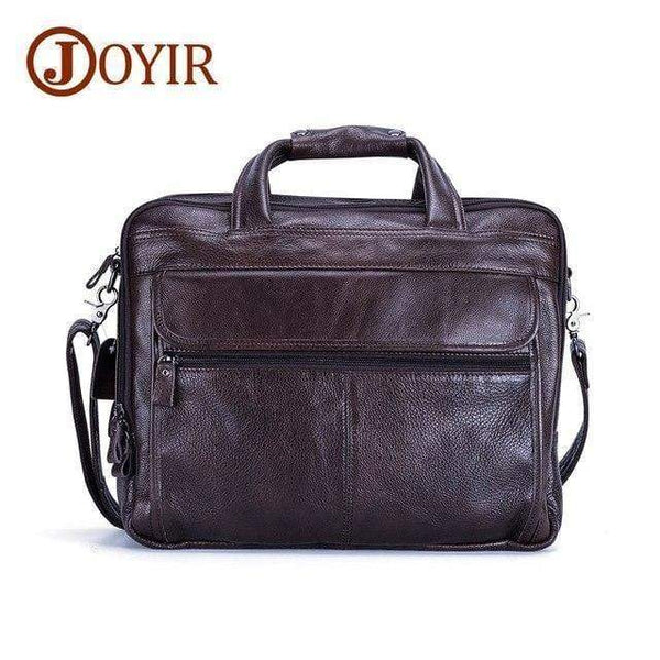 Planet Gates Coffee Briefcase Men Briefcases Genuine Leather Vintage Handbag 15"Laptop Briefcase Messenger Shoulder Crossbody Bag Men's Bag Business Bag