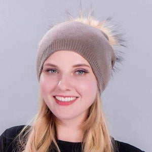 Planet Gates coffee Casual Fur Pom Pom Ball Winter Cap Hat Knitted Winter Hat For Women Girl 's Knitted Beanies Hat Cap Casquette Female Beanies Cap