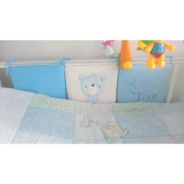 Planet Gates Coffee / China 6Pcs/Pack Baby Bed Bumper Infant Bed Cot Bumper Bed Protector Breathable Baby Crib Protector Cushion Toddler Nursery Bedding