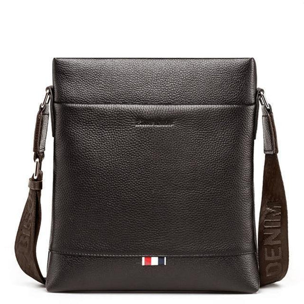 Planet Gates Coffee / China Leather Men Bag Casual Business Crossbody Bag iPad Mens Messenger Bag Classic Black bolsas male N2821
