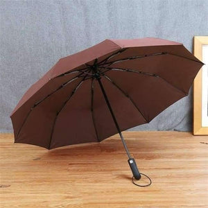 Planet Gates Coffee / China New Big Strong Fashion Windproof Men Gentle Folding Compact Fully Automatic Rain High Quality Pongee Umbrellas