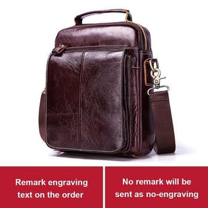 Planet Gates Coffee Engraving 100% Genuine Cow Leather Messenger Bag Men's Shoulder Bag Crossbody Chest Handbag Fashion for Tote Clutch