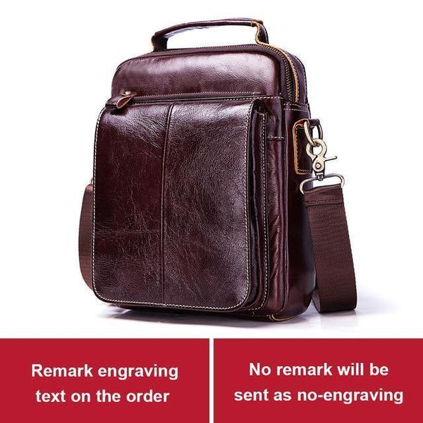 Planet Gates Coffee Engraving 100% Genuine Cow Leather Messenger Bag Men's Shoulder Bag Crossbody Chest Handbag Fashion for Tote Clutch