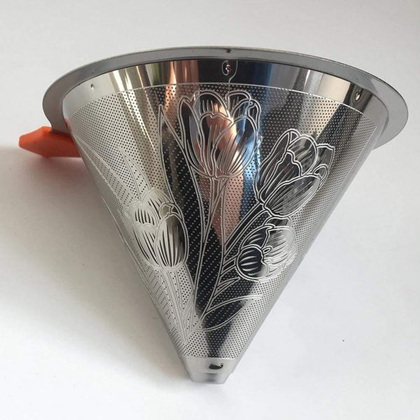 Coffee Filter Double Stainless Steel Split Coffee Filter,Waterproof, Low Temperature Resistant, High Temperature Resistant
