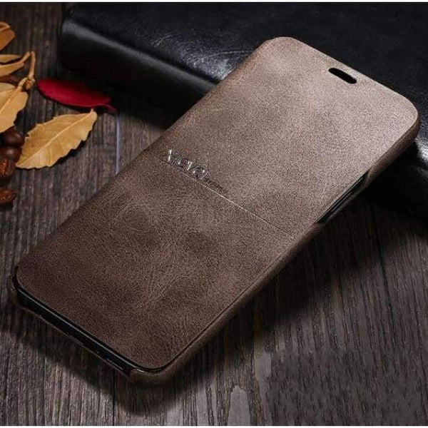 Planet Gates Coffee / For Galaxy S9 Samsung Galaxy S9 Plus / S9 Case X-Level Brand Luxury Flip Leather Phone Cases For Galaxy Note 8 / S8 Plus