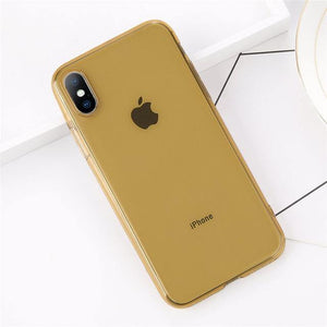 Planet Gates Coffee / For iPhone X USLION Clear TPU Silicone Case For iPhone X 8 Plus Ultra Thin Transparent Back Cover for iPhone 7 6 6S Plus Soft Phone Cases