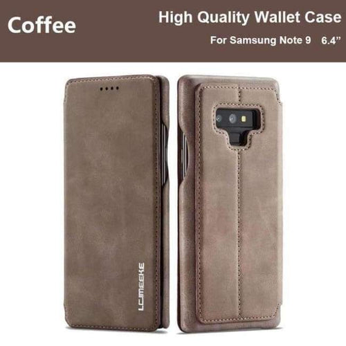 Planet Gates Coffee / For Samsung Note 9 Note 9 Case For Samsung Galaxy Note 9 Case Leather Luxury Brand Phone Coque Samsung Note 9 Case Flip Wallet Cover Note9