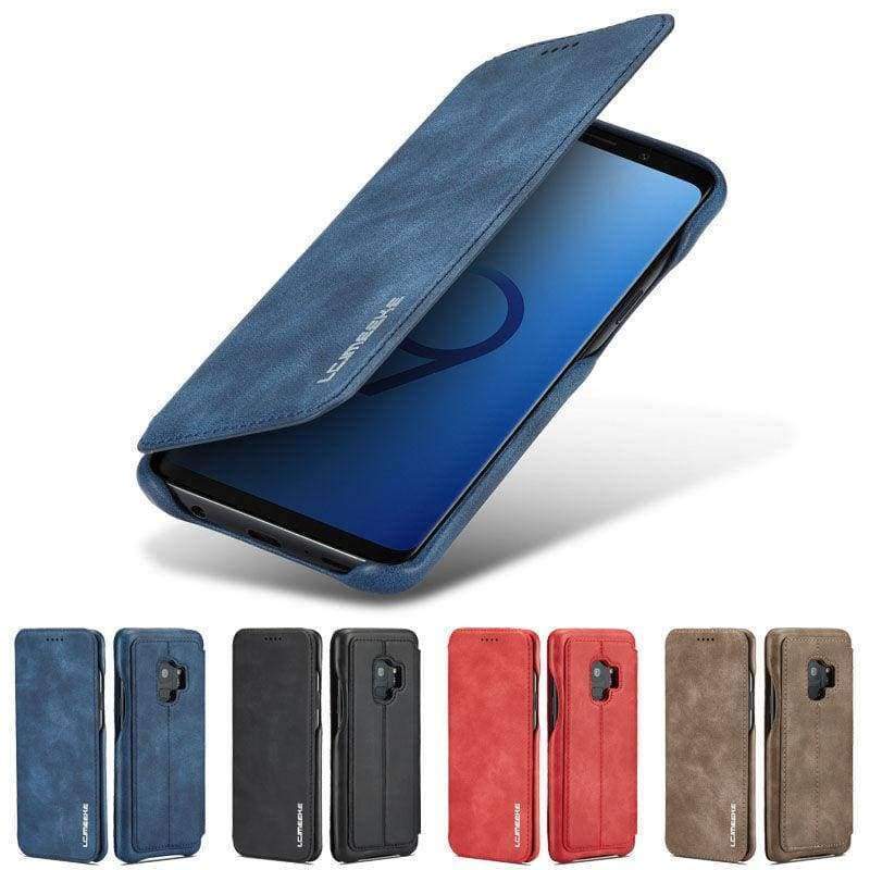Planet Gates Coffee / For Samsung S9 Samsung Galaxy S9 Cover Flip Wallet Case Coque Samsung S9 Phone Case Luxury Card Holder Leather Cover Etui S9