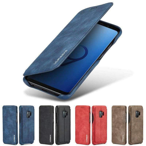 Planet Gates Coffee / For Samsung S9 Samsung Galaxy S9 Cover Flip Wallet Case Coque Samsung S9 Phone Case Luxury Card Holder Leather Cover Etui S9