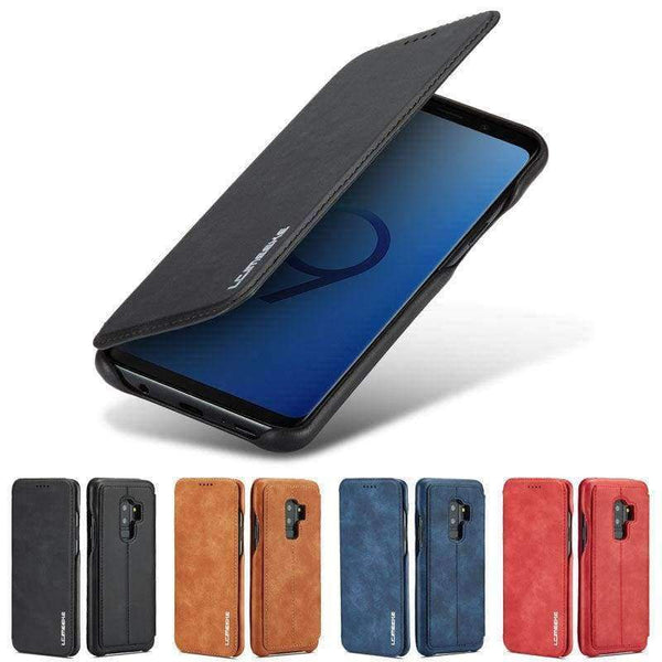 Planet Gates Coffee / For Samsung S9 Samsung Galaxy S9 Plus Cover Wallet Leather Case Funda Samsung S9 Plus Phone Case Luxury Flip Cover Bags