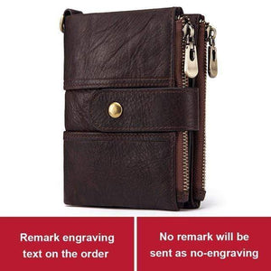Planet Gates Coffee Genuine Leather Free Engraving Quality Wallet Women Crazy Horse Wallets Coin Purse Short Male Mini Money Bag Girls