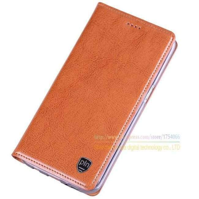 Planet Gates Coffee / Genuine Leather Leather Magnetic Stand Flip Cover For Asus Zenfone Max ZC550KL 5.5'' Brand Luxury Mobile Phone Cases