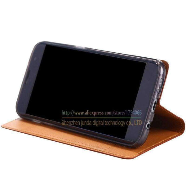 Planet Gates Coffee / Genuine Leather Leather Magnetic Stand Flip Cover For Asus Zenfone Max ZC550KL 5.5'' Brand Luxury Mobile Phone Cases